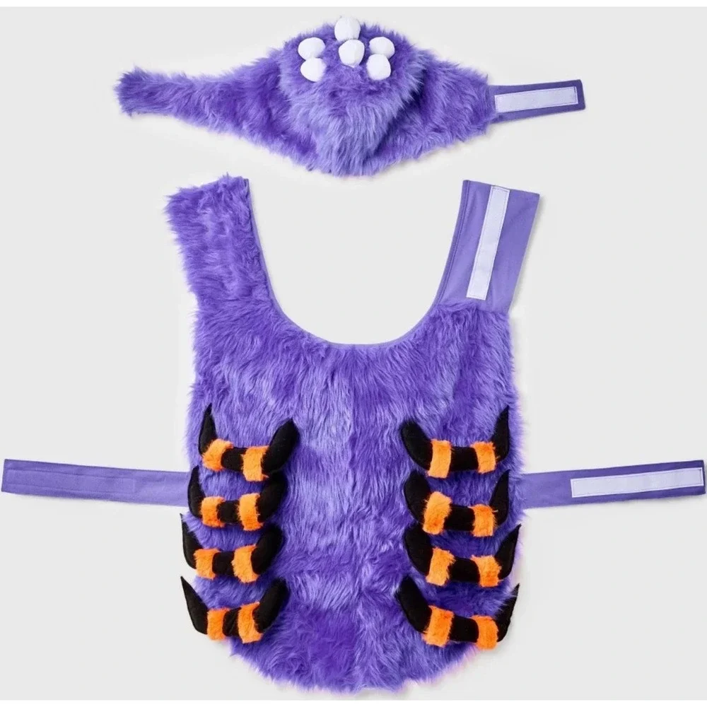 Spider Costume Dog Full‎ Body Costumes - Boots & Barkley™ Purple Medium